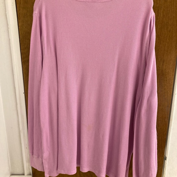 Lands and soft pink waffle knit long sleeve shirt - Picture 8 of 8